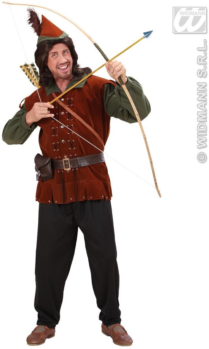 Robin Hood Kostuum | Middeleeuws Robin Of The Hood Kostuum Man | XL | Carnaval kostuum | Verkleedkleding